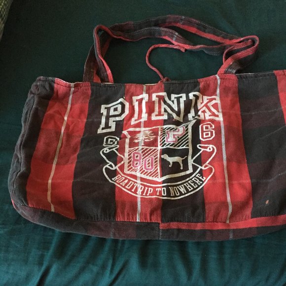 PINK Victoria's Secret Handbags - Pink Tote Collegiate Collection